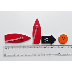 Set of mini magnetic boats - size elements