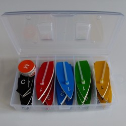 Big set of magnetic boats, protest kit - box