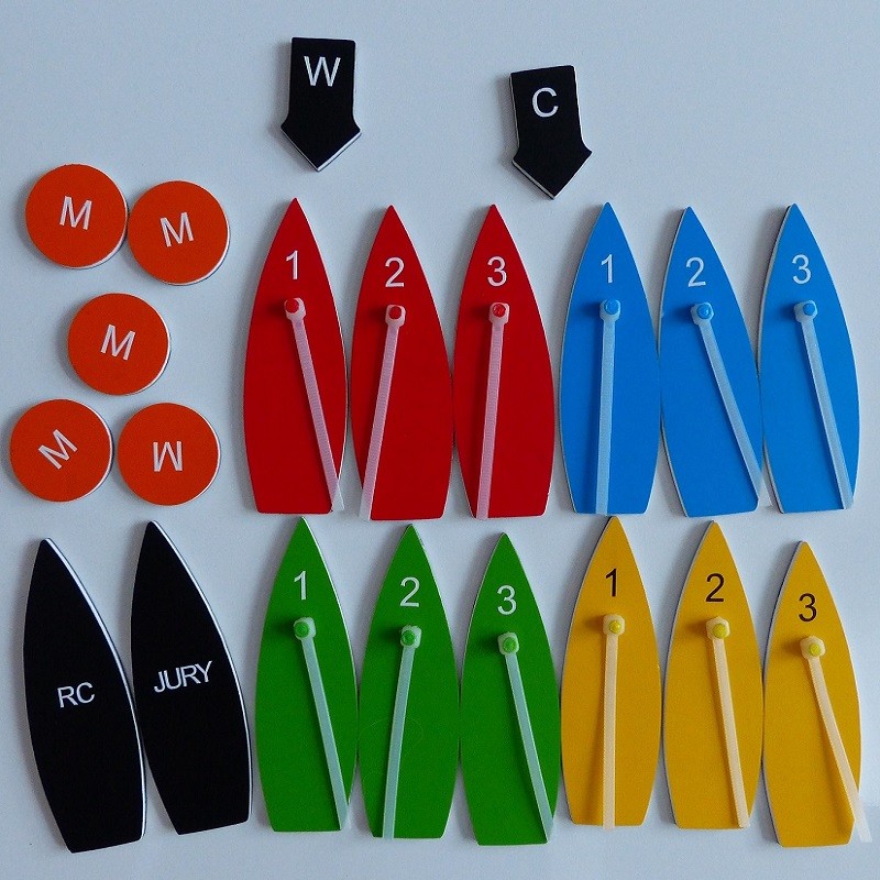 Standard set of  magnetic boats, protest kit - elements