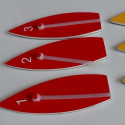 Standard set of  magnetic boats, protest kit - details