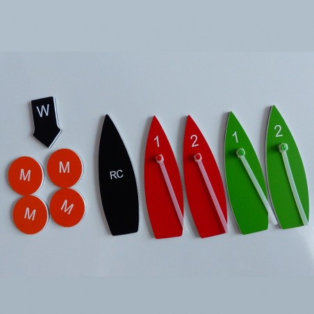 Mini set magnetic boat, protest kit - fleet elements